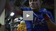 Fighters hit pads to get ready for their fights at WEC&trade; Live on Versus