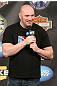 UFC President Dana White answers questions from the troops during a Q&A session at the UFC Fight for the Troops Weigh-in.