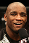 Yves Edwards celebrates his win over Cody McKenzie.