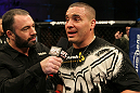 Pat Barry speaks with Joe Rogan after his win over Joey Beltran.