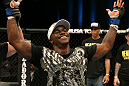 Melvin Guillard celebrates his win over Evan Dunham