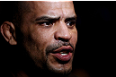 Jorge Rivera talks to the media during an Open Workout