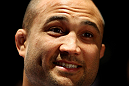 BJ Penn speaks with the media during an Open Workout