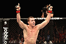 Kyle Noke celebrates his win