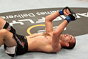 Ebersole celebrates his win over Lytle