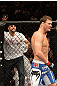 Michael Bisping celebrates his win