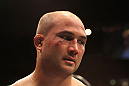BJ Penn reacts to the decision.