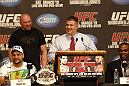UFC 128: Pre-Fight Press Conference (L-R): Shogun Rua, Dana White and Jon Jones