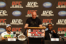 UFC 128: Pre-Fight Press Conference (L-R): Shogun Rua, Dana White, Jon Jones