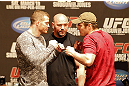 UFC 128: Pre-Fight Press Conference: (L-R) Nate Marquardt vs. Dan Miller