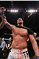 UFC 128: Brendan Schaub celebrates his win