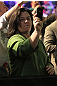 Comedian Rosie O'Donnell attends UFC 128 in Newark, New Jersey.