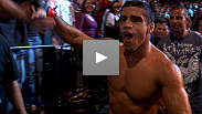 An excited Thiago Tavares make it back into the W column with a move he learned from a student - hear who he wants to take on next.