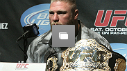 UFC 121 Press Conference: Dana, Brock, Cain, Tito, Matt, Jake, Martin and Brock's beard answer questions about the biggest fight card of the year. (Photo by Josh Hedges/Zuffa LLC/Zuffa LLC via Getty Images)