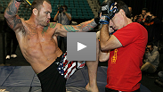 "The Octagon is my battlefield." - The men of the main and co-main events at UFC 125 work up a sweat and talk up a storm at open workouts with Edgar, Maynard, Leben and Stann.