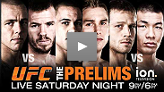 Spencer Fisher vs. Ross Pearson, James Te Huna vs. Alexander Gustafsson and Nick Ring vs. Riki Fukuda live Saturday night at 9 pm ET/6 pm PT.