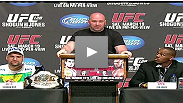 UFC 128 press conference in NYC with Dana White, NYC Councilman Joel Rivera, NJSACB's Nick Lembo, Shogun Rua, Jon Jones, Urijah Faber, Eddie Wineland, Nate Marquardt, Dan Miller, fan questions and poop talk