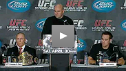 Dana White, Georges St-Pierre, Jake Shields, Jose Aldo, Mark Hominick and Tom Wright talk tickets, superfights and what makes Canada fight country.