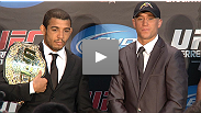 UFC&reg; Featherweight champ Jose Aldo and challenger Mark Hominick discuss their upcoming battle at UFC&reg; 129: St-Pierre vs. Shields.