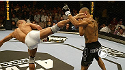 Georges St-Pierre makes an impressive statement in hoi second fight inside the Octagon&trade; by making short work of Jay Hieron.