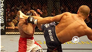 Rising star Georges St-Pierre continued his amazing run at 170 pounds, scoring a decisive second round stoppage of former title challenger Sean Sherk in a highly anticipated contest.