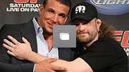 The UFC 130 pre-fight press conference at the MGM Grand Hotel and Casino on May 25, 2011 in Las Vegas, Nevada.  (Photo by Josh Hedges/Zuffa LLC/Zuffa LLC via Getty Images)