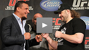 Neighbors in Las Vegas, friends outside the Octagon - Roy Nelson and Frank Mir talk to the media about how they're going to switch into fight mode come UFC 130.