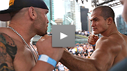 Junior dos Santos and Shane Carwin, two men that define the term "heavy-handed", weigh in for their No. 1 contender's bout at UFC&reg; 131.