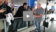 Behind the Scenes of the UFC 131 press conference. Dana talks to fans about upcoming fights and - of course -  hockey.