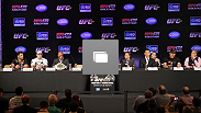 Dana White e os principais protagonistas do UFC 134 em uma galeria de fotos da coletiva realizada no Rio de Janeiro, Brasil