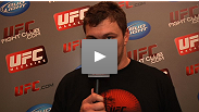The stars of Sunday's UFC Live get loose, talk tough and crack up during media interviews before the event.