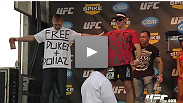 The party on the river stopped for just long enough to host a weigh-in on the water. Watch the weigh-in for UFC Fight Night Live: Battle on the Bayou - Shields vs. Ellenberger. WEIGH-IN STARTS TWO MINUTES IN.
