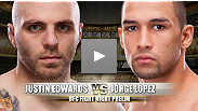 Jorge Lopez is a promising prospect looking to please the Louisiana crowd in his UFC debut.  Lopez will be squaring off against Justin Edwards, who is also looking for his first pro win under the UFC umbrella after transitioning from the TUF 13 house.
