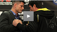 Antes da guerra no oct&oacute;gono, s&aacute;bado no UFC 136, Chael Sonnen e Brian Stann travam uma batalha de intelig&ecirc;ncia na coletiva de imprensa pr&eacute;-luta.