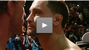 They've been here before - Frankie Edgar and Gray Maynard meet on stage for what both men hope is the final time before their threematch at UFC 136.