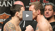 Watch UFC 136 fighters weigh in at the Toyota Center in Houston, TX.