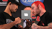 UFC 138 pre-fight press conference at the Hilton Metropole Hotel on November 3, 2011 in Birmingham, England.  (Photo by Josh Hedges/Zuffa LLC/Zuffa LLC via Getty Images)