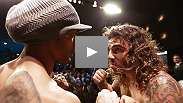 The most exciting fighters in the most talented division come face-to-face at the UFC on FOX weigh-in: See the staredown between Clay Guida and Benson Henderson.