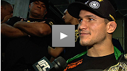 Junior dos Santos tries to describe how amazing it is to be the UFC heavyweight champion after years of buildup and 64 seconds of battle.