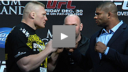 Brock Lesnar returns in fine form and Alistair Overeem can't wait to welcome him back into the Octagon. See the highlights from the November 11 UFC 141 press conference.