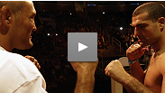 Le leggende PRIDE Shogun Rua e Dan Henderson faccia a faccia alla cerimonia del peso di UFC 139.