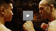 Former PRIDE champion Wanderlei Silva faces off against former Strikeforce champion Cung Le at the UFC 139 weigh-in.