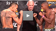 Watch the official weigh-in for the TUF 14 Finale featuring Michael Bisping vs. Jason Miller, Diego Brandao vs. Dennis Bermudez, T.J. Dillashaw vs. John Dodson and more.