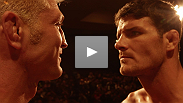 TUF 14 coaches Michael Bisping and Jason "Mayhem" Miller face off at the weigh-in for the finale, but even after all this time together, they still don't get along.