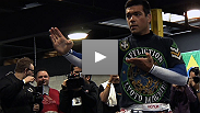 Light heavyweight champion Jon Jones and former champ Lyoto Machida dazzle the crowd at the open workout for UFC&reg; 140.