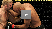 Alexander Gustafsson uses vicious Ground and Pound to set up a rear naked choke against Cyrille Diabate at UFC&reg; 120.