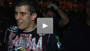"This win is for Brazil." Felipe Arantes gets UFC RIO off to a good start, winning an exciting fight with newcomer Antonio Carvalho. Hear why Arantes went into the fight without a strategy.