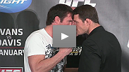 Watch the UFC on FOX: Evans vs. Davis press conference featuring verbal warfare between Rashad Evans and Phil Davis, the inimitable Chael Sonnen with belt in tow, and more.