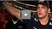 After taking the fight on 11 days' notice, Chris Weidman beats Demian Maia in a war of attrition. The undefeated Weidman discusses the win, the difficult weight cut before the fight, and what it means to beat a top-flight opponent.