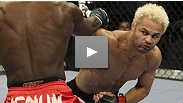 Josh Koscheck puts an emphatic end to his grudge match with Anthony Johnson, utilizing his wrestling skills to set up a rear naked choke.